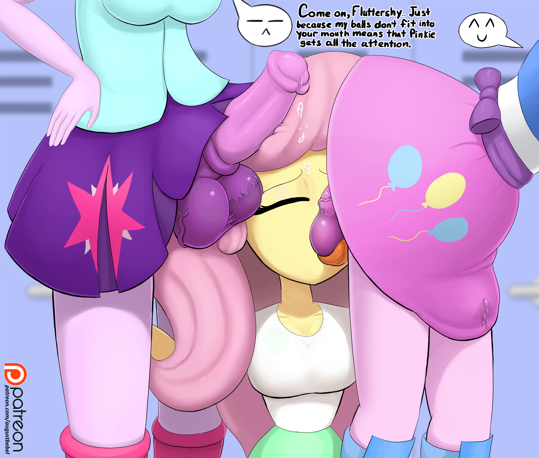 Pinkie Pie Futa Porn - 1028389 - annoyed, artist:augustbebel, ball licking, balls ...