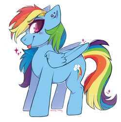 Size: 774x776 | Tagged: safe, artist:sheeppiss, rainbow dash, pegasus, pony, g4, backwards cutie mark, female, solo