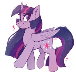 Size: 720x720 | Tagged: safe, artist:sheeppiss, twilight sparkle, alicorn, pony, g4, female, solo, twilight sparkle (alicorn)