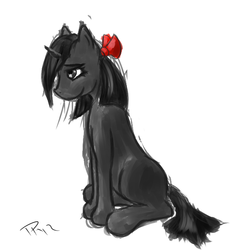 Size: 629x683 | Tagged: safe, artist:juleppony, oc, oc only, oc:somber, pony, solo