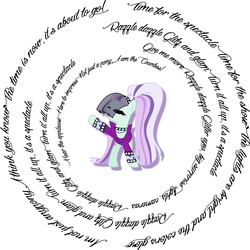 Size: 3153x3158 | Tagged: safe, edit, coloratura, g4, the mane attraction, countess coloratura, female, high res, lyrics, solo, the spectacle