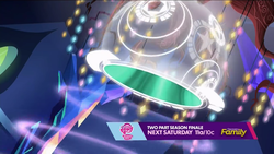 Size: 1280x720 | Tagged: safe, screencap, g4, the cutie re-mark, discovery family logo, magic, spell, time vortex, twilight's castle