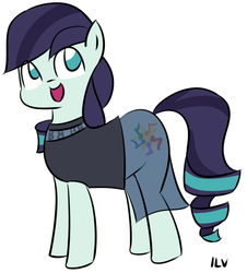 Size: 568x628 | Tagged: safe, artist:ilv, coloratura, g4, the mane attraction, clothes, female, simple background, solo