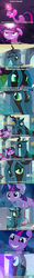 Size: 504x4096 | Tagged: safe, queen chrysalis, twilight sparkle, g4, dragon ball, dragonball z abridged