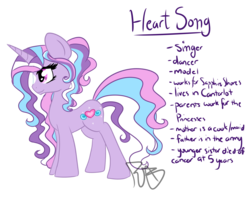 Size: 5000x4000 | Tagged: safe, artist:dreamyeevee, oc, oc only, oc:heart song, solo, story included