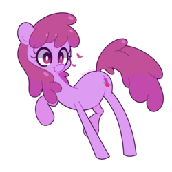 Size: 2200x2200 | Tagged: safe, artist:turtlefarminguy, berry punch, berryshine, earth pony, pony, g4, female, heart, high res, mare, raised hoof, simple background, smiling, solo, transparent background