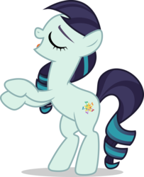 Size: 9000x11093 | Tagged: safe, artist:luckreza8, edit, vector edit, coloratura, earth pony, pony, g4, the mane attraction, .svg available, absurd resolution, bipedal, eyes closed, female, inkscape, missing accessory, nude edit, open mouth, rara, simple background, singing, solo, the magic inside, transparent background, vector