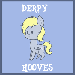Size: 1280x1280 | Tagged: safe, artist:pinipy, derpy hooves, pegasus, pony, g4, bubble, chibi, convention, cute, derp, female, for sale, mare, poster, print, solo