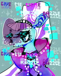 Size: 607x762 | Tagged: safe, artist:suippumato, coloratura, g4, countess coloratura, female, razzle dazzle, solo, surreal