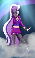 Size: 1000x1655 | Tagged: safe, artist:emberfan11, coloratura, human, g4, the mane attraction, belly button, belly piercing, bellyring, clothes, countess coloratura, female, humanized, lipstick, midriff, nail polish, piercing, skirt, solo