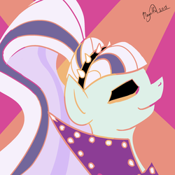 Size: 2000x2000 | Tagged: safe, artist:nayolfa, coloratura, g4, the mane attraction, 30 minute art challenge, countess coloratura, female, high res, solo