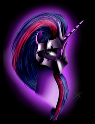 Size: 3204x4192 | Tagged: safe, artist:skitsroom, twilight sparkle, g4, female, helmet, portrait, solo