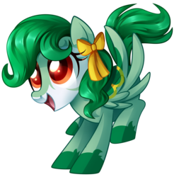 Size: 1024x1040 | Tagged: safe, artist:xnightmelody, oc, oc only, oc:leaf twister, pegasus, pony, pegasus oc, solo