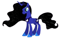 Size: 751x474 | Tagged: safe, artist:rexlupin, princess luna, g4, base used, female, simple background, solo, stars, transparent background