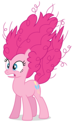 Size: 4690x7910 | Tagged: safe, artist:ponyhd, pinkie pie, g4, the mane attraction, .svg available, absurd resolution, female, frizzy hair, simple background, solo, transparent background, vector
