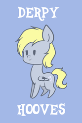 Size: 1276x1920 | Tagged: safe, artist:pinipy, derpy hooves, pegasus, pony, g4, female, mare, poster, solo, underp