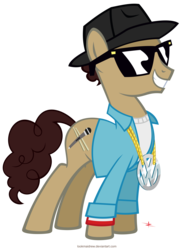 Size: 4961x6819 | Tagged: safe, artist:lookmaidrew, pony, absurd resolution, beastie boys, glasses, hat, mike d, ponified, solo