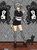 Size: 640x860 | Tagged: safe, artist:bluesapphirelily, limestone pie, cat, human, g4, clothes, createshake, female, hair over one eye, humanized, socks, solo, sword, thigh highs, weapon