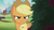 Size: 1366x768 | Tagged: safe, screencap, applejack, g4, my little pony: friendship is magic, the mane attraction, frown