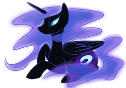 Size: 1000x700 | Tagged: safe, artist:lunar-march, nightmare moon, g4, female, solo