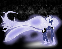 Size: 1280x1024 | Tagged: safe, artist:lunar-march, princess luna, g4, female, solo, stars