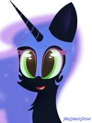 Size: 2448x3264 | Tagged: safe, artist:theotherdash, nightmare moon, g4, cute, female, high res, portrait, smiling, solo