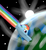 Size: 1636x1788 | Tagged: safe, artist:b-cacto, rainbow dash, g4, atmosphere, earth, female, solo, sonic rainboom, space, stars, sun