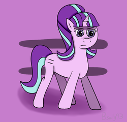 Size: 859x825 | Tagged: safe, artist:b-cacto, starlight glimmer, pony, unicorn, g4, cutie mark background, equal, equal cutie mark, equality, female, solo