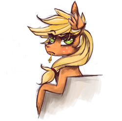 Size: 669x660 | Tagged: safe, artist:spacebeans, applejack, g4, female, solo