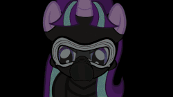 Size: 480x270 | Tagged: safe, artist:mrflabbergasted, starlight glimmer, g4, animated, crossguard lightsaber, crossover, knights of ren, kylo ren, lightsaber, mask, s5 starlight, sithlight glimmer, staff, staff of sameness, star wars, star wars: the force awakens, star wars: the last jedi, weapon