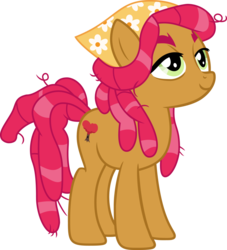 Size: 1024x1129 | Tagged: safe, artist:blah23z, edit, babs seed, tree hugger, earth pony, pony, g4, female, palette swap, recolor, simple background, solo, transparent background