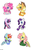 Size: 3250x5200 | Tagged: safe, artist:fiji-firefox, applejack, fluttershy, pinkie pie, rainbow dash, rarity, twilight sparkle, anthro, g4, clothes, mane six, sketch, sweater, sweatershy, tank top