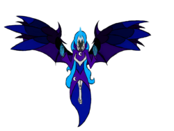 Size: 1600x1200 | Tagged: safe, artist:rexlupin, nightmare moon, equestria girls, g4, my little pony equestria girls: friendship games, armor, female, horn, horned humanization, humanized, magic, midnight-ified, simple background, solo, transparent background, winged humanization