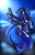 Size: 1024x1583 | Tagged: safe, artist:celliron, princess luna, g4, female, flying, moon, night, solo