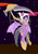 Size: 1020x1472 | Tagged: safe, artist:dfectivedvice, artist:jubileeglider, edit, twilight sparkle, semi-anthro, g4, arm hooves, bat wings, dagger, female, scythe, solo, twilight sparkle (alicorn)