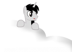 Size: 578x413 | Tagged: safe, artist:egegokprochannel, artist:lunarevening, oc, oc only, oc:lunar evening, pony, unicorn, male, simple background, snow, solo, stallion, vector, white background