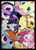 Size: 3743x5196 | Tagged: dead source, safe, artist:mistydash, applejack, derpy hooves, fluttershy, pinkie pie, rainbow dash, rarity, spike, sunset shimmer, twilight sparkle, pony, g4, absurd resolution, alternate mane seven, cute, mane seven, mane six, open mouth, tongue out