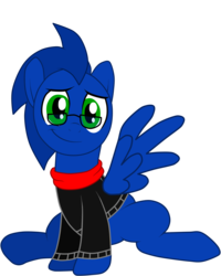 Size: 1196x1495 | Tagged: safe, artist:stratolicious, artist:wild-canyon, pony, clothes, glasses, male, ponified, solo, sonic the hedgehog, sonic the hedgehog (series), sweater, turtleneck