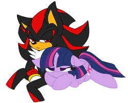 Size: 3039x2448 | Tagged: safe, artist:shadayloronic, twilight sparkle, alicorn, pony, g4, crossover, female, high res, male, mare, shadow the hedgehog, shadtwi, shipping, sonic the hedgehog, sonic the hedgehog (series), twilight sparkle (alicorn)