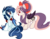 Size: 2847x2221 | Tagged: safe, artist:xwhitedreamsx, oc, oc only, oc:sweet velvet, oc:tundra, bat pony, pony, high res, simple background, transparent background