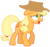 Size: 7400x7000 | Tagged: safe, artist:tardifice, applejack, g4, hearthbreakers, my little pony: friendship is magic, absurd resolution, cowboy hat, dizzy, female, freckles, hat, open mouth, photoshop, simple background, solo, stetson, transparent background, vector