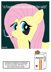 Size: 1024x1441 | Tagged: safe, artist:kdiati, fluttershy, g4, 20% cooler, cigarette, female, smoking, solo