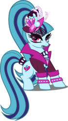 Size: 2792x5000 | Tagged: safe, artist:xebck, coloratura, sonata dusk, earth pony, pony, equestria girls, g4, the mane attraction, alternate hairstyle, alternate universe, clothes, countess coloratura, earth pony sonata dusk, equestria girls ponified, female, high res, looking at you, ponified, role reversal, simple background, solo, spikes, transparent background, vector, white background