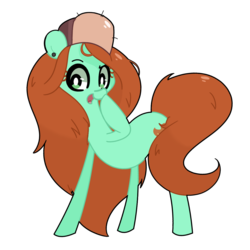 Size: 2000x2000 | Tagged: safe, artist:turtlefarminguy, earth pony, pony, female, gravity falls, high res, male, mare, ponified, solo, wendy corduroy