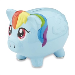 Size: 800x800 | Tagged: safe, rainbow dash, pig, g4, female, piggy bank, pigified, rainbow pig, simple background, solo, species swap, white background
