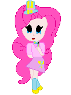 Size: 140x186 | Tagged: safe, artist:luc1g07ch1, pinkie pie, human, g4, chibi, five nights at freddy's, five nights at pinkie's, free to use, humanized, ms paint, pinkie fazbear, pixel art