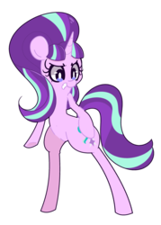 Size: 1280x1792 | Tagged: safe, artist:turtlefarminguy, starlight glimmer, pony, g4, bipedal, female, simple background, solo, transparent background