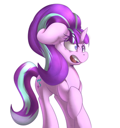 Size: 1600x1703 | Tagged: safe, artist:sourspot, starlight glimmer, g4, angry, female, solo