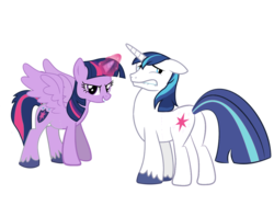 Size: 1280x1014 | Tagged: safe, artist:greenpony32, edit, shining armor, twilight sparkle, alicorn, pony, g4, body swap, butt, duo, female, incest, infidelity, male, mare, partial body swap, plot, ship:shiningsparkle, shipping, straight, swap, twilight sparkle (alicorn), wanna trade?