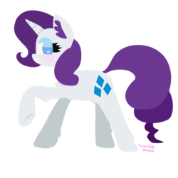 Size: 900x900 | Tagged: safe, artist:vanillaswirl6, rarity, pony, g4, female, simple background, solo, transparent background